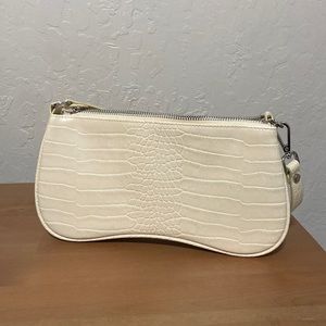 JW PEI Women's Eva Shoulder Handbag - Ivory Croc